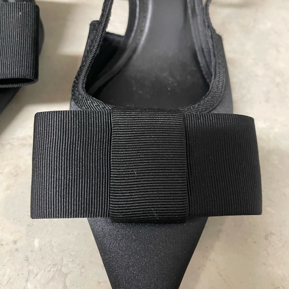 Zara Women's Elegant Black Slingback Heels - Picture 8 of 8